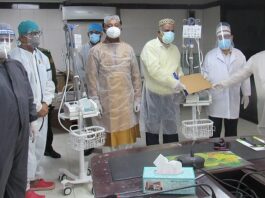 মা ও শিশু হাসপাতালে মেডিক্যাল যন্ত্রপাতি প্রদান