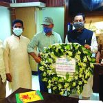 মেয়র সাথে মুক্তিযোদ্ধা সংহতি পরিষদ প্রতিনিধি দলের সৌজন্য সাক্ষাৎ