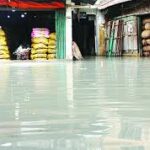 জোয়ারের নয়, বৃষ্টির পানিতে ডুবছে খাতুনগঞ্জ