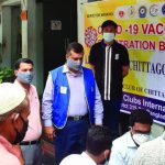 সেন্ট্রালের লায়ন্স ক্লাবের করোনা রেজিস্ট্রেশন কেন্দ্রের উদ্বোধন