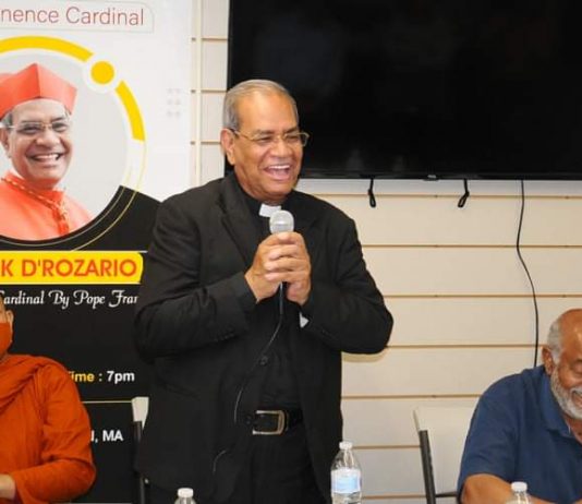 বোস্টনে কার্ডিনাল রোজারিও সংবর্ধিত