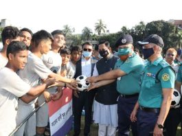 শেখ রাসেল মহানগরী স্কুল ফুটবল টুর্নামেন্টের উদ্বোধন