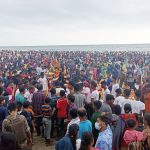 কক্সবাজারে প্রতিমা বিসর্জনে লাখো মানুষের ঢল