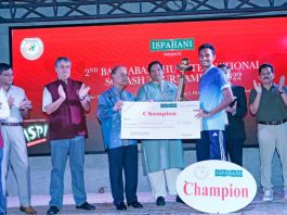 ইস্পাহানি বঙ্গবন্ধু আন্তর্জাতিক স্কোয়াশ টুর্নামেন্ট সম্পন্ন