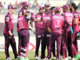 বরিশালের বিরুদ্ধে সিলেটের দুই রানে জয়