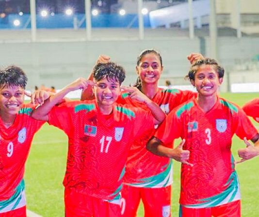 তুর্কমেনিস্তানকে গোলবন্যায় ভাসিয়েছে বাংলাদেশ