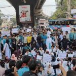 চট্টগ্রামে ৬ দফা দাবিতে পলিটেকনিক শিক্ষার্থীদের বিক্ষোভ