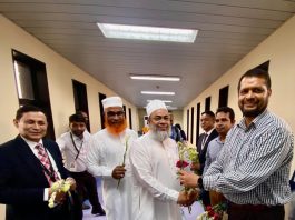 শাহ আমানতে ৪১৩ জন হজ যাত্রী নিয়ে বিমানের প্রথম ফিরতি ফ্লাইটের অবতরণ