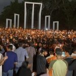 জুলাই স্মরণে শহীদ মিনারে ছাত্রদলের মোমবাতি প্রজ্বলন