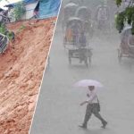 ভারী বৃষ্টিপাত ও ভূমিধসের সতর্কবার্তা তিন বিভাগে