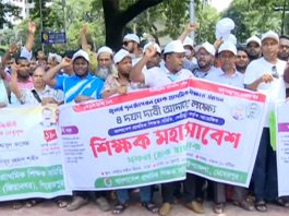 ৪ দফা দাবি নিয়ে কেন্দ্রীয় শহীদ মিনারে মহাসমাবেশ প্রাথমিকের শিক্ষকদের