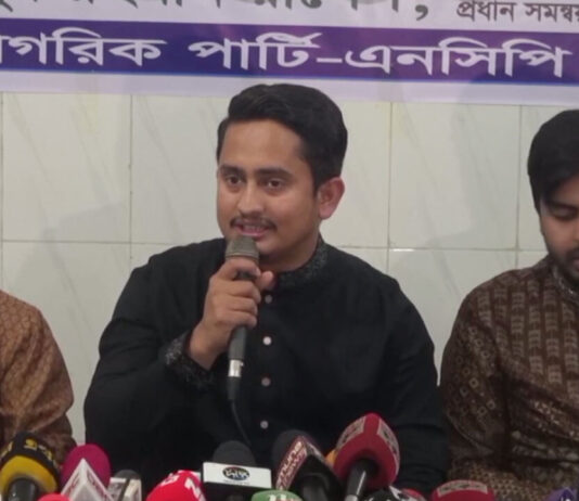 শাপলা প্রতীক নিয়েই আগামী নির্বাচনে অংশগ্রহণ করব : সারজিস আলম