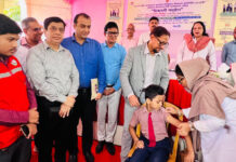 চট্টগ্রামে টাইফয়েড টিকাদান ক্যাম্পেইনের উদ্বোধন
