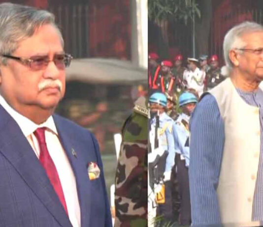 সশস্ত্র বাহিনী দিবস : শিখা অনির্বাণে রাষ্ট্রপতি ও প্রধান উপদেষ্টার শ্রদ্ধা