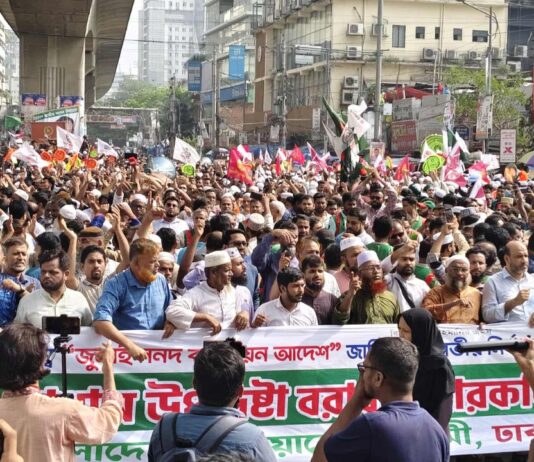 নভেম্বরেই গণভোটের দাবিতে উত্তাল পল্টন