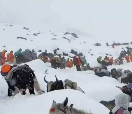 টানা বর্ষণ-তুষারপাত : নেপালে এভারেস্টের পাদদেশে আটকা কয়েক শ’ পর্যটক
