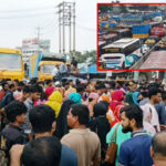 গার্মেন্টস শ্রমিকদের বিক্ষোভে ঢাকা-চট্টগ্রাম মহাসড়কে তীব্র যানজট