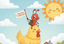 পিঁপড়া ও মুরগির বন্ধুত্ব