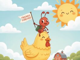 পিঁপড়া ও মুরগির বন্ধুত্ব