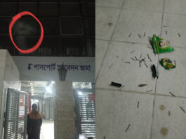 আগারগাঁও পাসপোর্ট অফিসের ভেতরে ককটেল বিস্ফোরণ