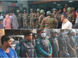 ওসমান হাদি গুলিবিদ্ধ : ঢামেকে সেনাবাহিনী ও পুলিশের কঠোর নিরাপত্তা