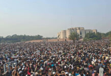 কয়েক লাখ মানুষের অংশগ্রহণে স্মরণকালের সবচেয়ে বড় জানাজা শহীদ হাদির