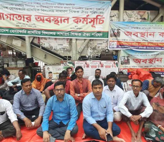 প্রাথমিক বিদ্যালয় জাতীয়করণে প্রধান উপদেষ্টার হস্তক্ষেপ কামনা শিক্ষকদের