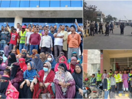 শ্রমিকদের কর্মবিরতিতে অচল চট্টগ্রাম বন্দর