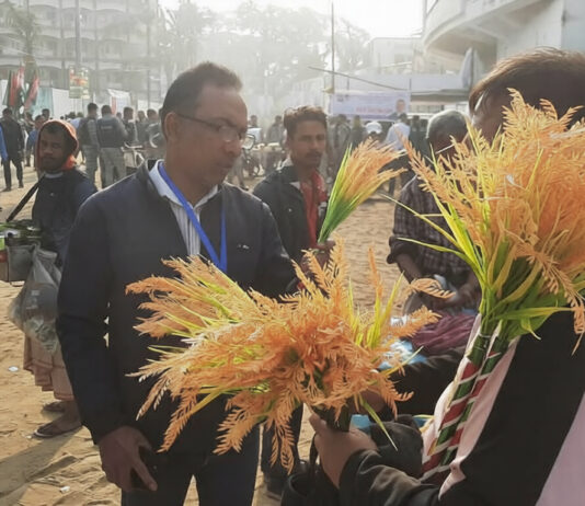 ‘ধানের শীষ’ বেচতে নারায়ণগঞ্জ থেকে চট্টগ্রামে