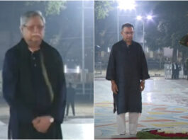 একুশের প্রথম প্রহরে শহীদ মিনারে রাষ্ট্রপতি ও প্রধানমন্ত্রীর শ্রদ্ধা