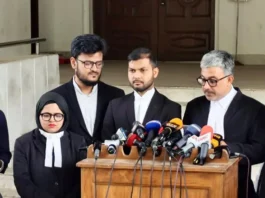 বিচার বিভাগের সরকারের হস্তক্ষেপের অভিযোগে প্রতিবাদ এনসিপির আইনজীবীদের