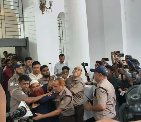 আবু সাইদ হত্যা মামলার রায়ের পর আসামিদের হট্টগোল, ‘জয় বাংলা’ স্লোগান