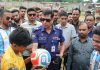 জঙ্গল সলিমপুরের আলীনগরে শিক্ষার্থীদের অংশগ্রহণে জেলা পুলিশের উদ্যোগে ফুটবল ম্যাচ