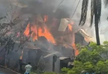 হালিশহরে বস্তিতে আগুন, পুড়েছে ১২ বসতঘর
