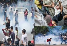 দফায় দফায় সংঘর্ষে ১১৮ পুলিশ আহত, গ্রেপ্তার ৭০