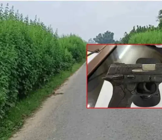 ঝোপে উদ্ধার পিস্তলটি পুলিশের, মুছে ফেলা হয়েছে সিরিয়াল নম্বর