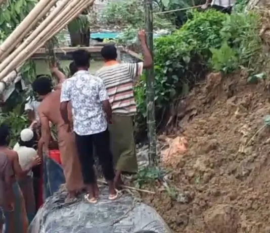 রোহিঙ্গা ক্যাম্পে আবারও পাহাড়ধস, তরুণীর মৃত্যু