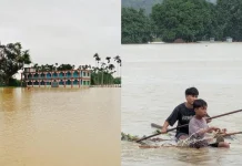 রাঙামাটিতে বন্যা পরিস্থিতি অপরিবর্তিত, বাড়ছে বিশুদ্ধ পানির সংকট