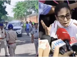 কলকাতায় মমতার ওপর হামলা, অল্পের জন্য প্রাণে রক্ষা