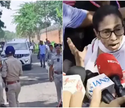 কলকাতায় মমতার ওপর হামলা, অল্পের জন্য প্রাণে রক্ষা