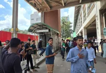 মিরপুর মেট্রোরেল স্টেশনের নিচে বোমাসদৃশ বস্তু