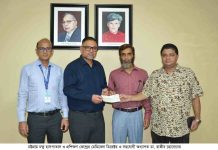 চট্টগ্রাম চক্ষু হাসপাতালে ডা. মুশতারী খানের বেড অনুদান