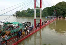 খুলল রাঙামাটির ঝুলন্ত সেতু